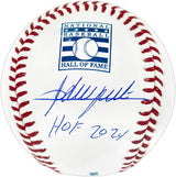Adrian Beltre Autographed Official Hall of Fame HOF Logo MLB Baseball Texas Rangers "HOF 2024" Beckett BAS Witness Stock #239816