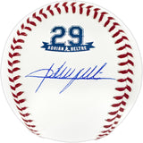 Adrian Beltre Autographed Official Retirement Logo MLB Baseball Texas Rangers Beckett BAS Witness Stock #239819