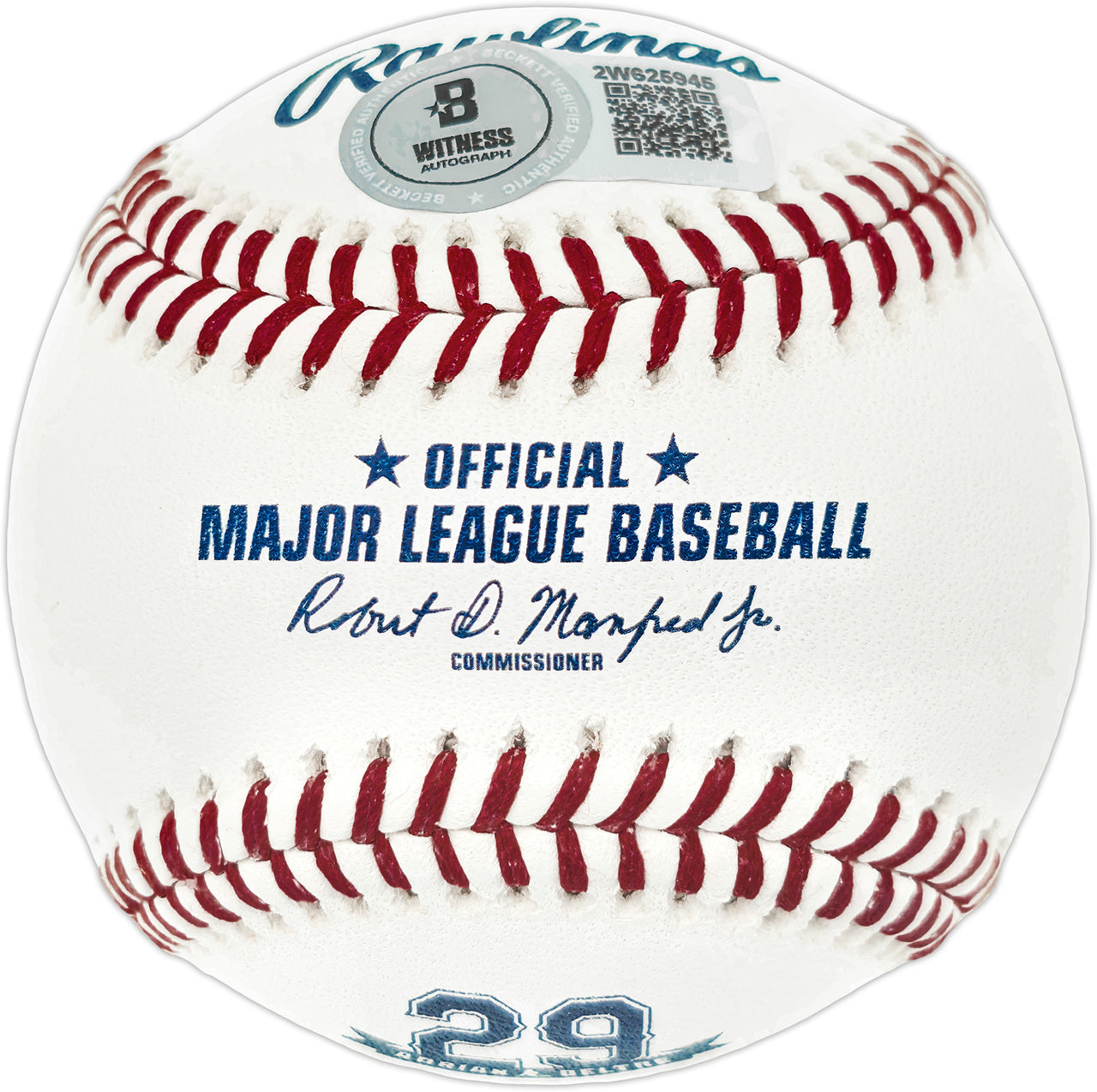 Adrian Beltre Autographed Official Retirement Logo MLB Baseball Texas Rangers Beckett BAS Witness Stock #239819