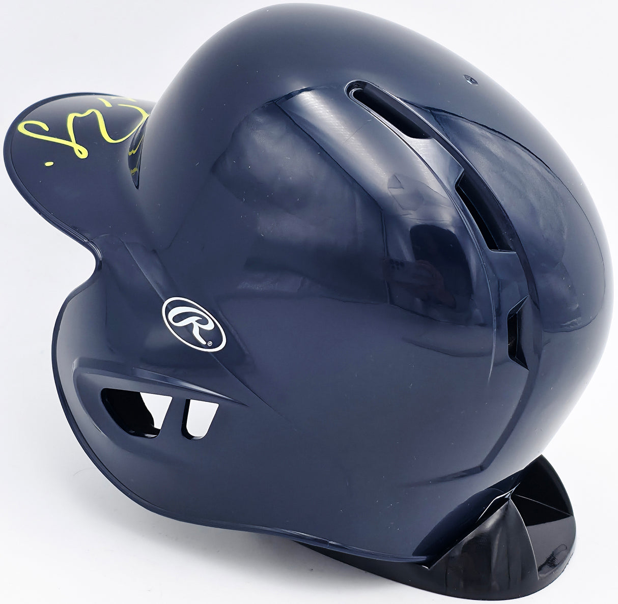 Cal Raleigh Autographed Seattle Mariners Navy Blue Mini Helmet Fanatics & MLB Holo Stock #241372