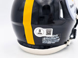 Hines Ward Autographed Pittsburgh Steelers Black Speed Mini Helmet Beckett BAS Witness Stock #241386