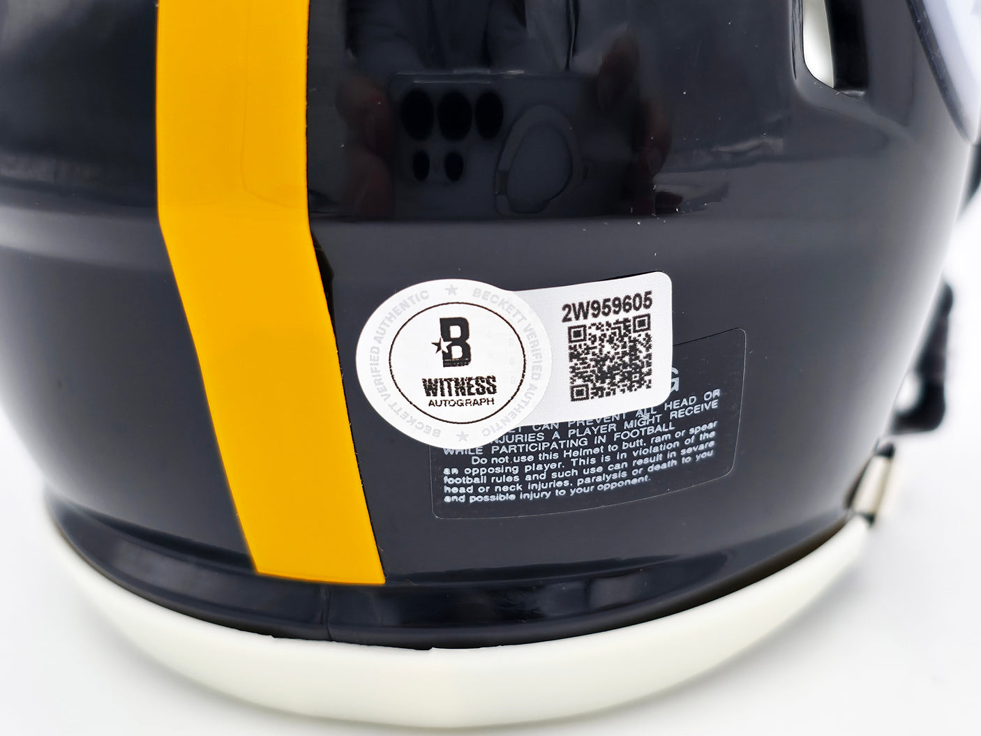 James Harrison Autographed Pittsburgh Steelers Black Speed Mini Helmet Beckett BAS Witness Stock #241383
