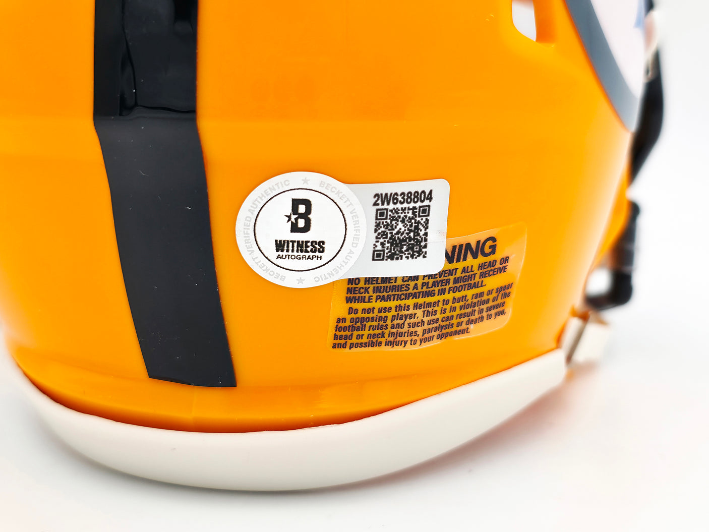 Hines Ward Autographed Pittsburgh Steelers Throwback Gold Speed Mini Helmet Beckett BAS Witness Stock #241387