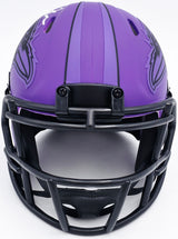 Terrell Suggs Autographed Baltimore Ravens Purple Speed Rave Mini Helmet Beckett BAS Witness Stock #241396