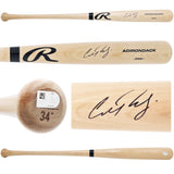 Cal Raleigh Autographed Blonde Rawlings Pro Baseball Bat Seattle Mariners Fanatics & MLB Holo Stock #241376