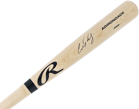 Cal Raleigh Autographed Blonde Rawlings Pro Baseball Bat Seattle Mariners Fanatics & MLB Holo Stock #241376