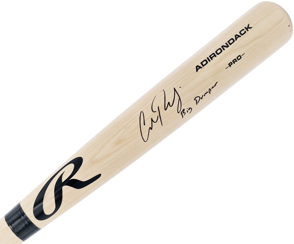 Cal Raleigh Autographed Blonde Rawlings Pro Baseball Bat Seattle Mariners "Big Dumper" Fanatics & MLB Holo Stock #241377