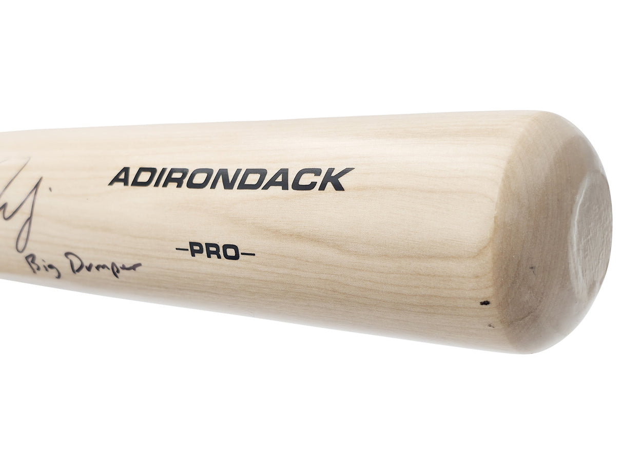 Cal Raleigh Autographed Blonde Rawlings Pro Baseball Bat Seattle Mariners "Big Dumper" Fanatics & MLB Holo Stock #241377