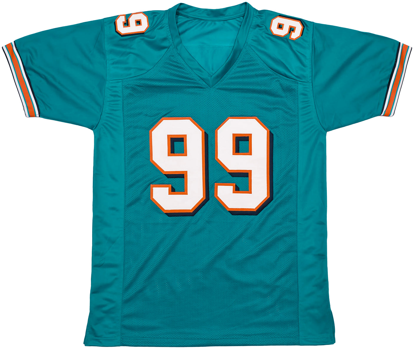 Miami Dolphins Jason Taylor Autographed Teal Jersey Beckett BAS Witness Stock #239803
