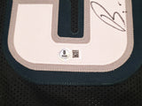 Philadelphia Eagles Brandon Graham Autographed Black Super Bowl Stats Jersey Beckett BAS Witness Stock #239891
