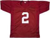 Alabama Crimson Tide Derrick Henry Autographed Maroon Jersey Beckett BAS Witness Stock #239853