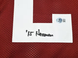 Alabama Crimson Tide Derrick Henry Autographed Maroon Jersey "15 Heisman" Beckett BAS Witness Stock #239852