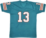 Miami Dolphins Dan Marino Autographed Teal Jersey Beckett BAS QR Stock #239889
