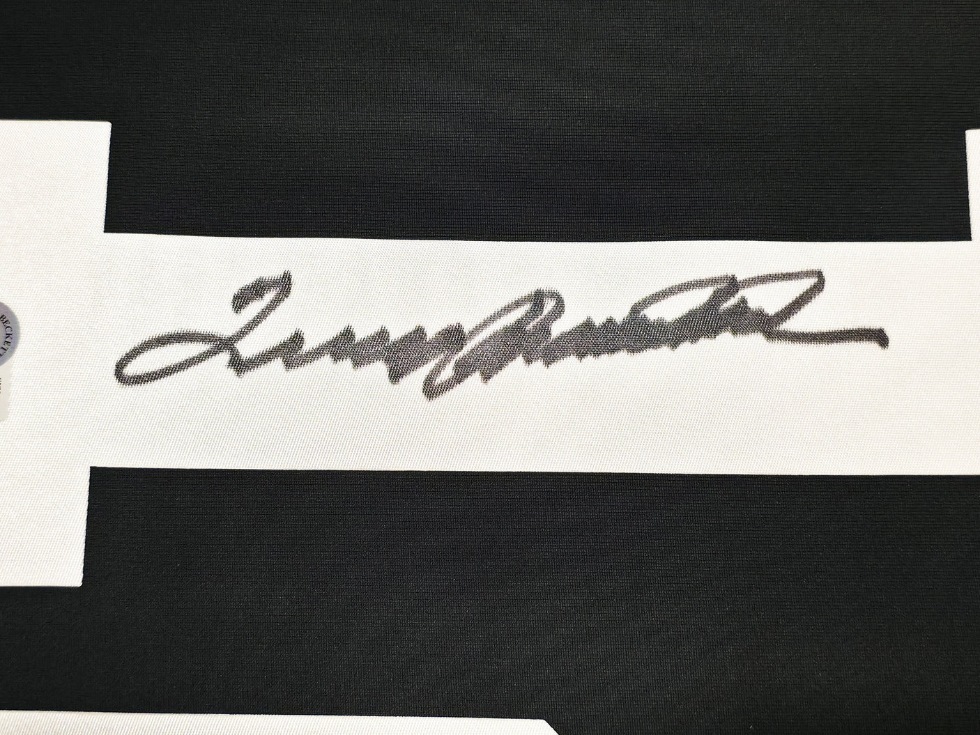 Pittsburgh Steelers Terry Bradshaw Autographed Black Jersey Beckett BAS Witness Stock #239866