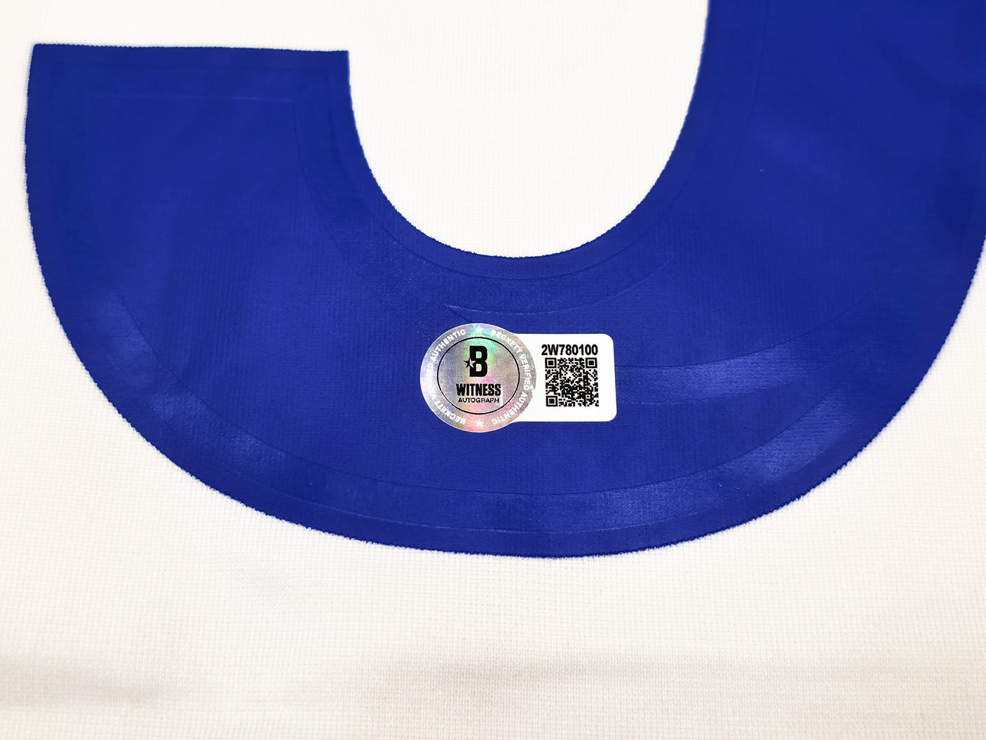 Los Angeles Rams Aaron Donald Autographed White Nike On Field Jersey Size L Beckett BAS Witness Stock #241358