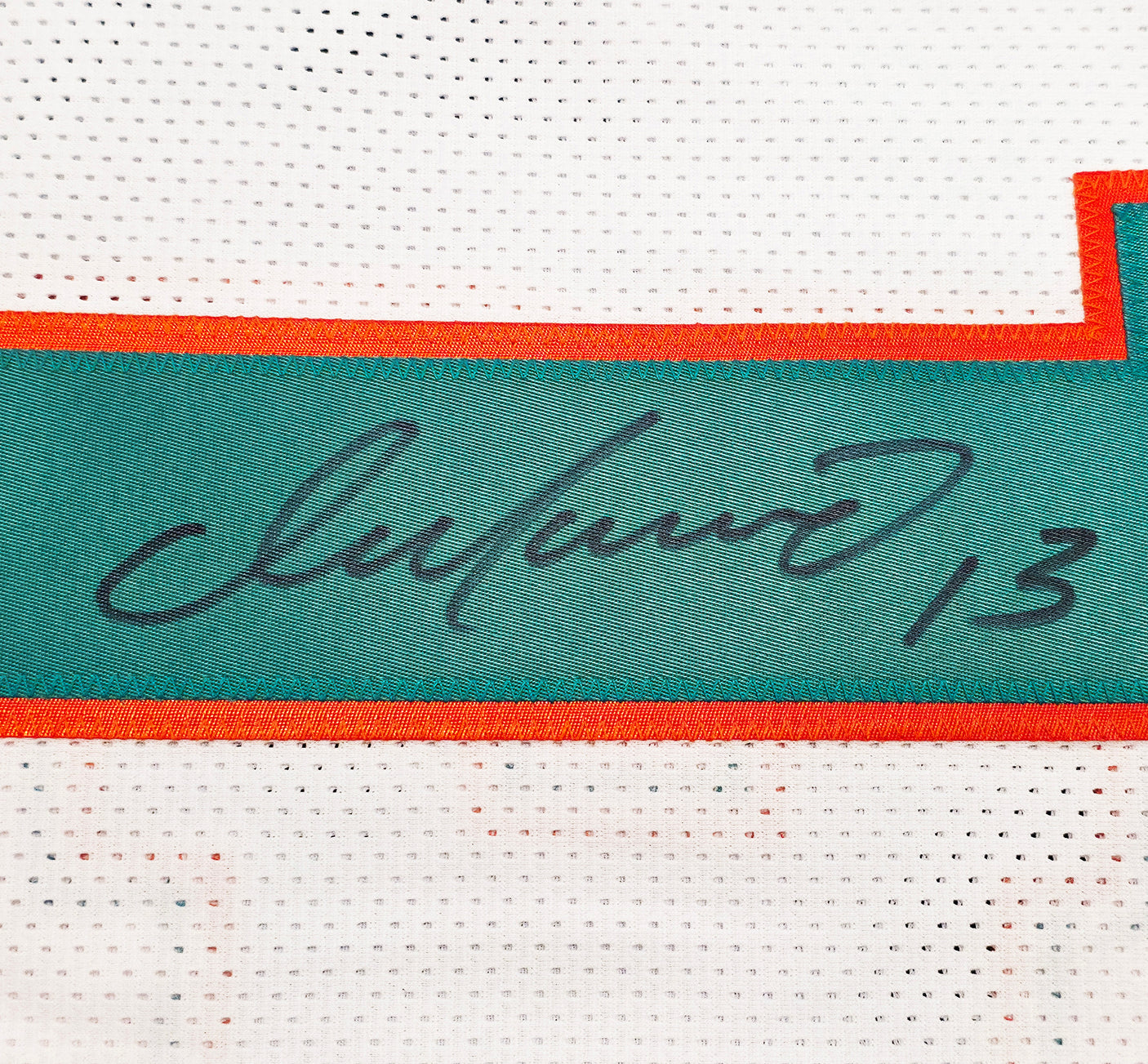Miami Dolphins Dan Marino Autographed White Jersey JSA Stock #239851