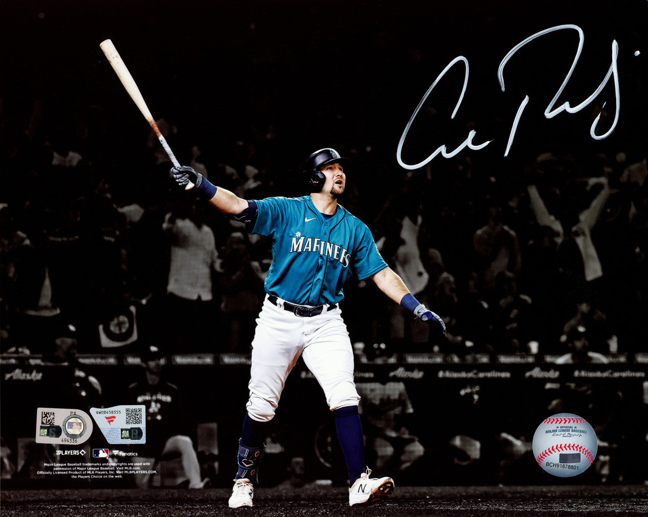 Cal Raleigh Autographed Framed 11x14 Photo Seattle Mariners Fanatics Holo Stock #253722
