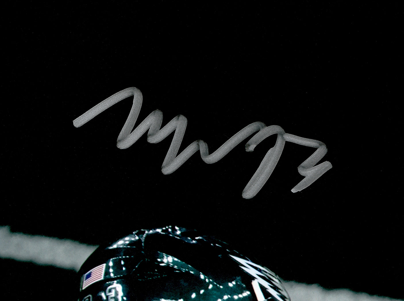 Milton Williams Autographed 16x20 Photo Philadelphia Eagles Super Bowl LIX Strip Sack Fumble vs. Patrick Mahomes Beckett BAS Witness Stock #239895