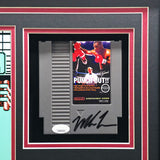 Mike Tyson Autographed Framed 11x14 Photo, Cartridge & Controller Collage Nintendo NES Punch-Out!! JSA & Beckett BAS QR Stock #241397