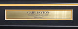 Seattle Supersonics Gary Payton Autographed Framed Green Jersey JSA Stock #241401