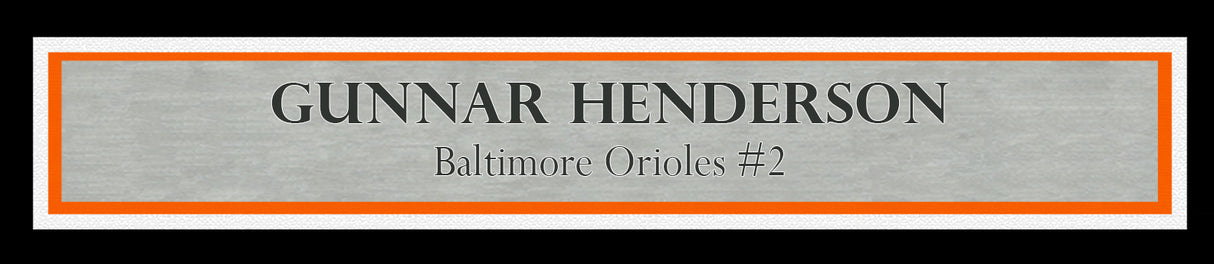 Gunnar Henderson Autographed Framed 16x20 Photo Baltimore Orioles Beckett BAS Witness Stock #241402