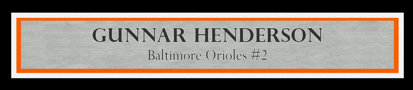 Gunnar Henderson Autographed Framed 16x20 Photo Baltimore Orioles Beckett BAS Witness Stock #241402