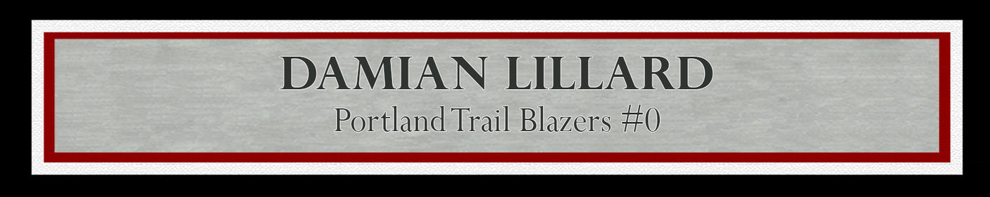 Damian Lillard Autographed Framed 16x20 Photo Portland Trail Blazers Playoff Buzzer Beater Winner Over Paul George Beckett BAS Witness Stock #241403