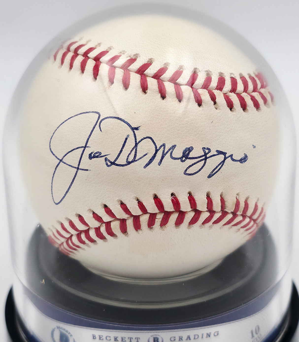 Joe DiMaggio Autographed Official AL Baseball New York Yankees Auto Grade Gem Mint 10 Beckett BAS #11123307