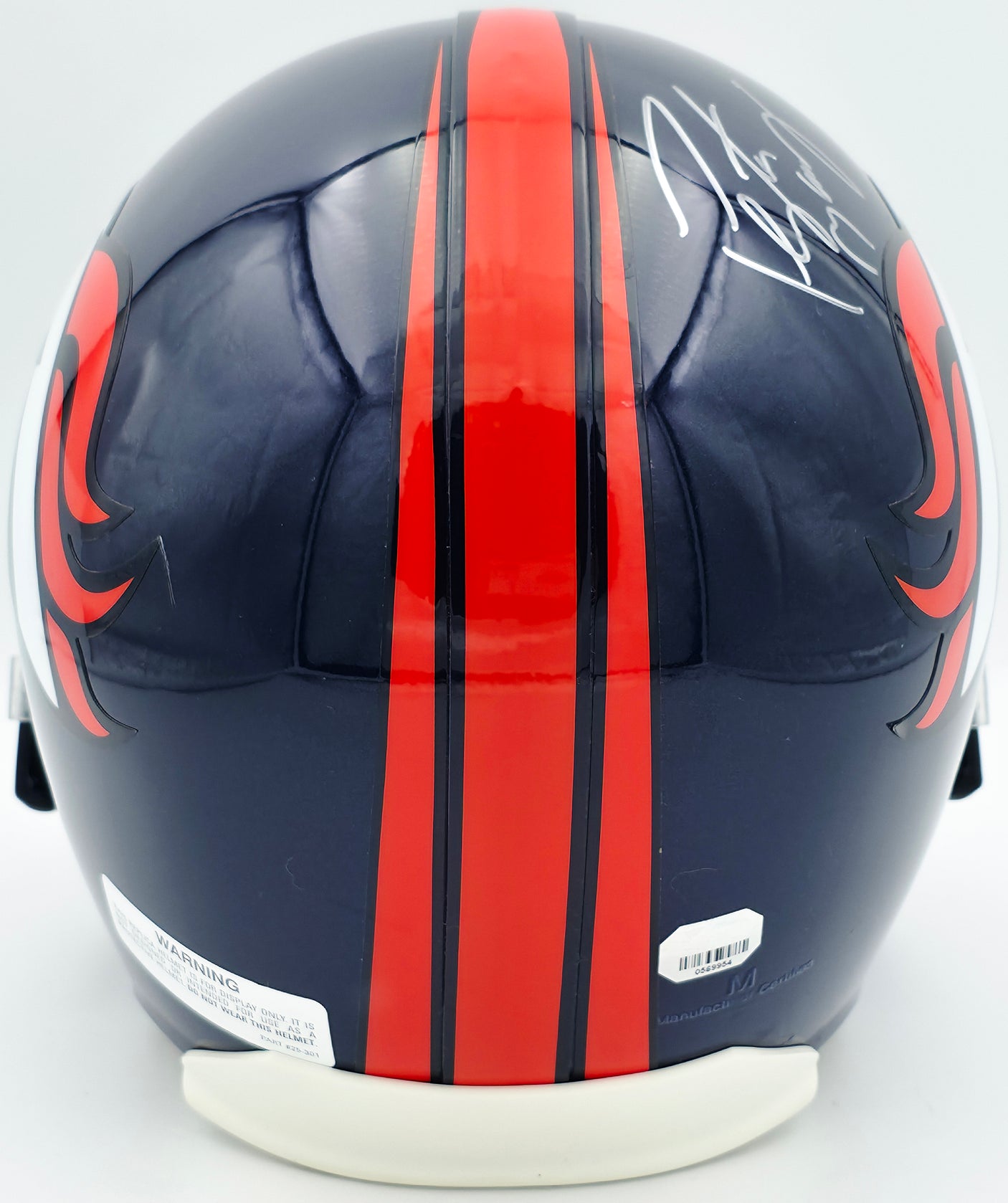 Peyton Manning Autographed Denver Broncos Blue Full Size Replica Helmet "NFL Rec 55 TDs" Fanatics Holo #569954