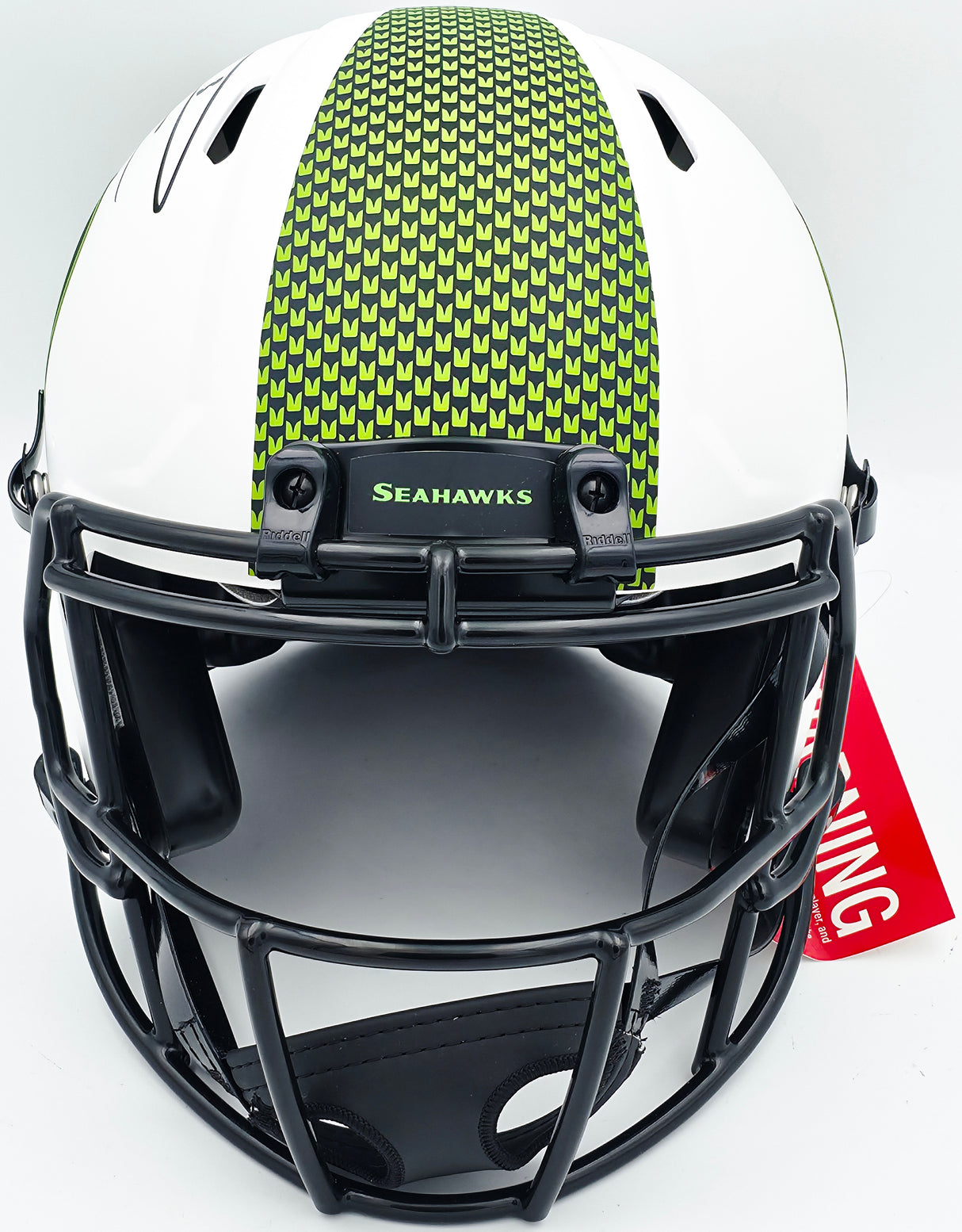 Russell Wilson Autographed Seattle Seahawks Lunar White Eclipse Full Size Speed Authentic Helmet RW Holo #39866