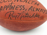 Ray Nitschke Autographed Official NFL Wilson Leather Game Football Green Bay Packers "To Chris" Beckett BAS QR #BR88762