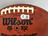 Ray Nitschke Autographed Official NFL Wilson Leather Game Football Green Bay Packers "To Chris" Beckett BAS QR #BR88762