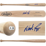 Wade Boggs Autographed Blonde Louisville Slugger Pro Stock Baseball Bat Boston Red Sox Beckett BAS Witness Stock #241446