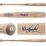 Manny Ramirez Autographed Blonde Louisville Slugger Pro Stock Baseball Bat Boston Red Sox Beckett BAS Witness Stock #241442