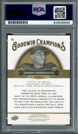 Jasson Dominguez Autographed 2020 Upper Deck Goodwin Champions Rookie Card #95 New York Yankees PSA/DNA #84908888