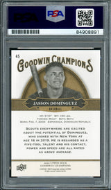 Jasson Dominguez Autographed 2020 Upper Deck Goodwin Champions Rookie Card #45 New York Yankees PSA/DNA #84908891