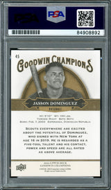 Jasson Dominguez Autographed 2020 Upper Deck Goodwin Champions Rookie Card #45 New York Yankees PSA/DNA #84908892