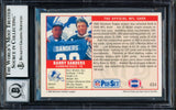 Barry Sanders Autographed 1989 Pro Set Rookie Card #494 Detroit Lions Auto Grade Gem Mint 10 Beckett BAS Stock #215474