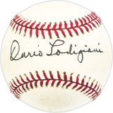 Dario Lodigiani Autographed Official AL Baseball Philadelphia Oakland A's, Chicago White Sox Beckett BAS QR #BM25863