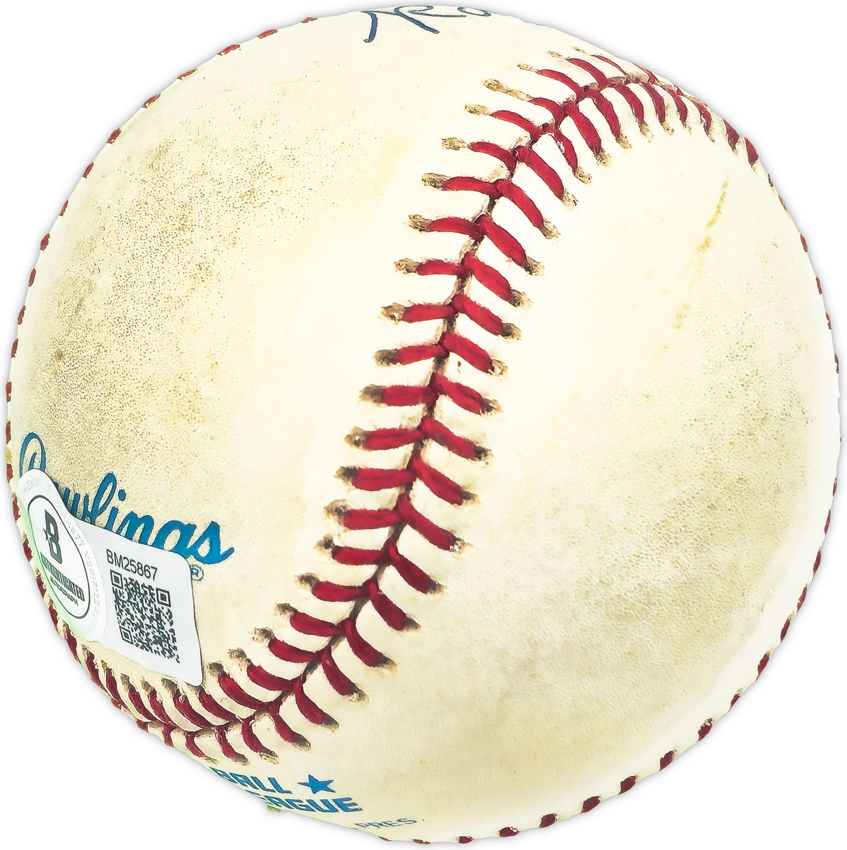 Ray Poole Autographed Official AL Baseball Philadelphia A's Beckett BAS QR #BM25867