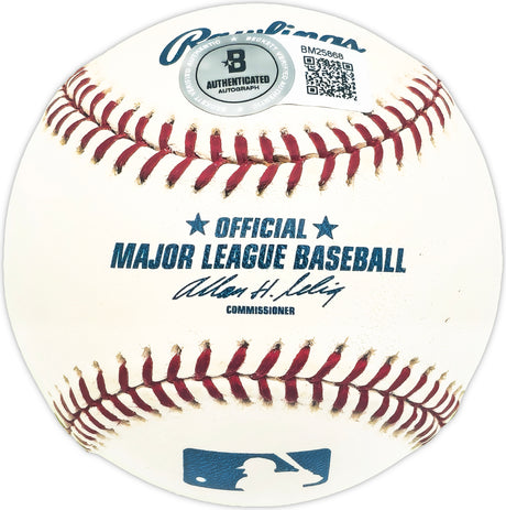 Ralph Houk Autographed Official MLB Baseball New York Yankees "1961 World Champs" Beckett BAS QR #BM25868