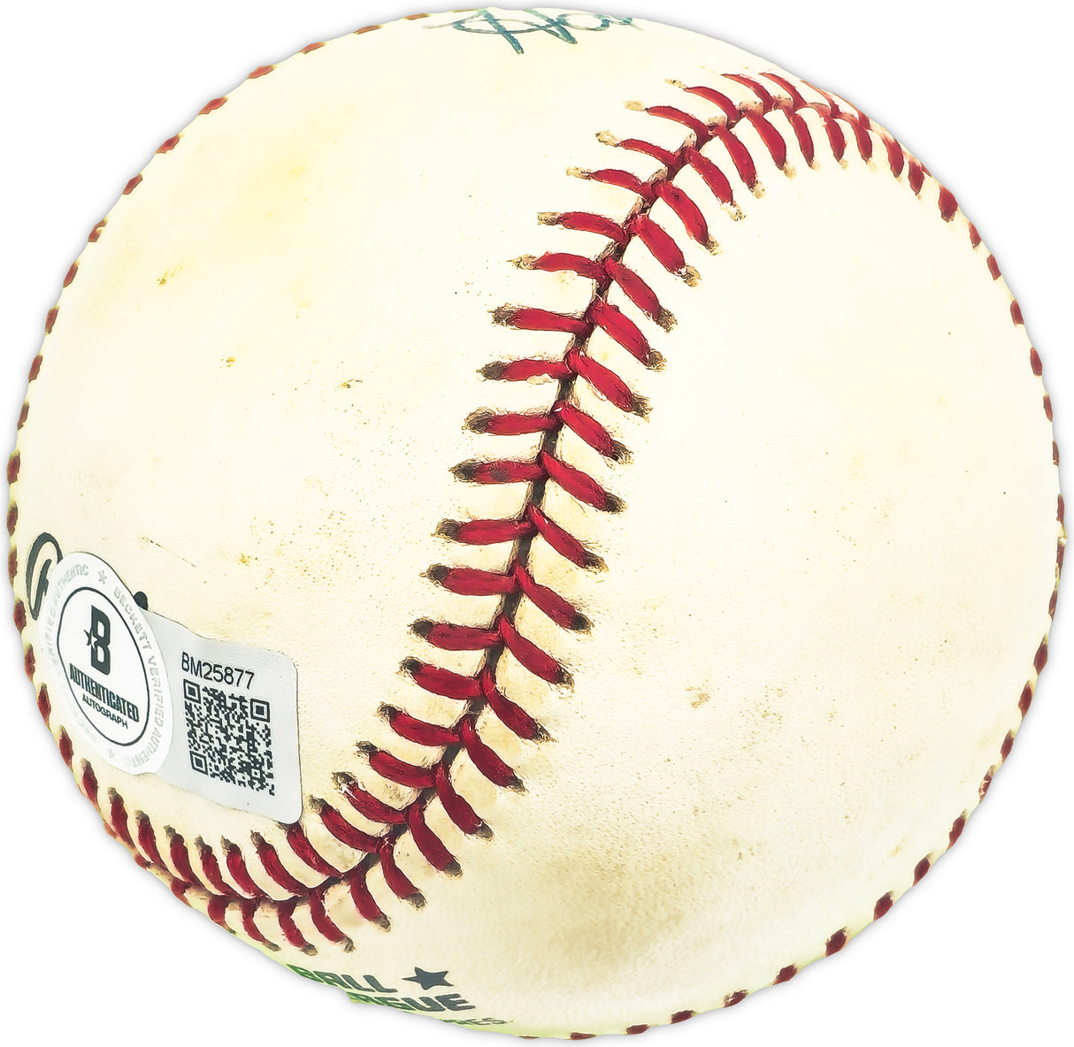 Hal Breeden Autographed Official NL Baseball Montreal Expos, Chicago Cubs Beckett BAS QR #BM25877