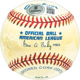 Curt Blefary Autographed Official AL Baseball Baltimore Orioles "1965 AL ROY" Beckett BAS QR #BM25892