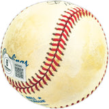 Curt Blefary Autographed Official AL Baseball Baltimore Orioles "1965 AL ROY" Beckett BAS QR #BM25892
