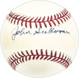 John Sullivan Autographed Official MLB Baseball Washington Senators Beckett BAS QR #BM25896