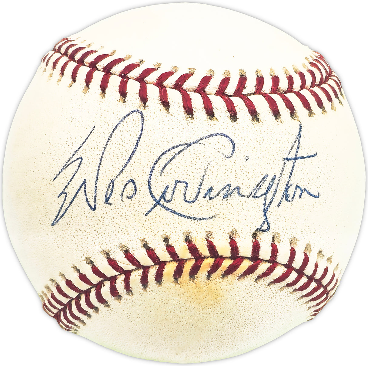 Wes Covington Autographed Official MLB Baseball Milwaukee Braves Beckett BAS QR #BM25898