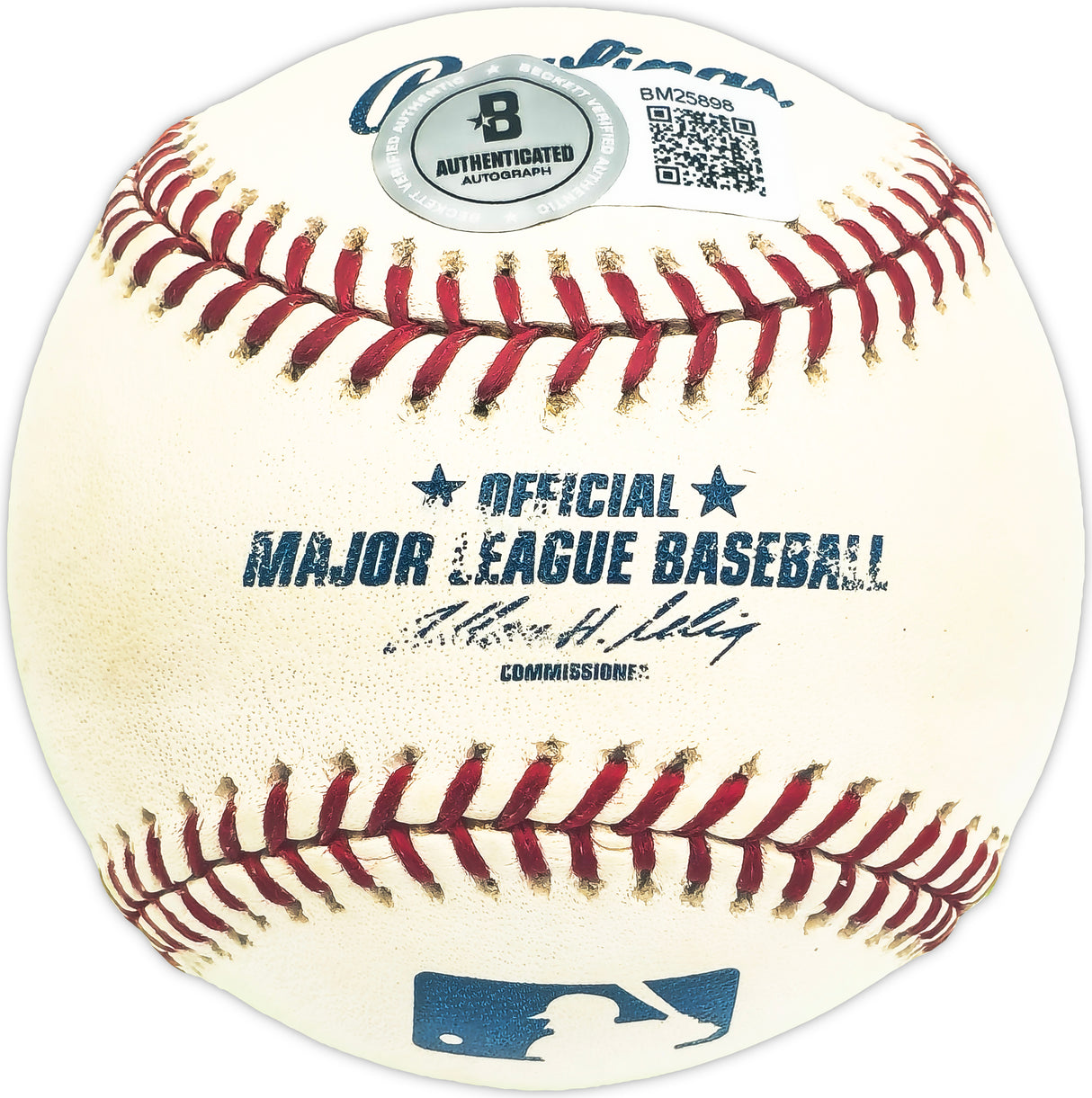 Wes Covington Autographed Official MLB Baseball Milwaukee Braves Beckett BAS QR #BM25898
