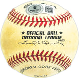 Mack Jones Autographed Official NL Baseball Milwaukee Braves, At. Braves Beckett BAS QR #BM25900