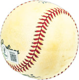 Mack Jones Autographed Official NL Baseball Milwaukee Braves, At. Braves Beckett BAS QR #BM25900