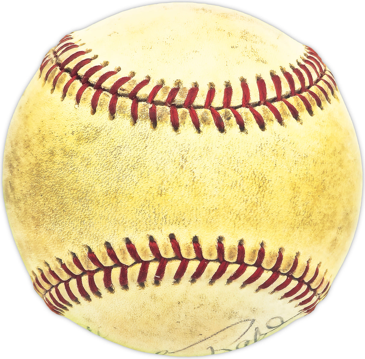 Charley Rabe Autographed Official NL Baseball Cincinnati Reds Beckett BAS QR #BM25902
